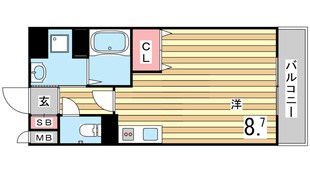 アスヴェル兵庫駅前の物件間取画像